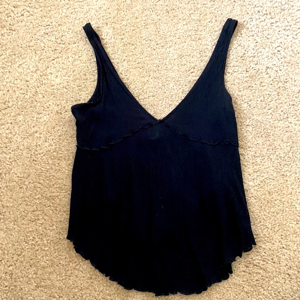 Free People Black flowy tank top